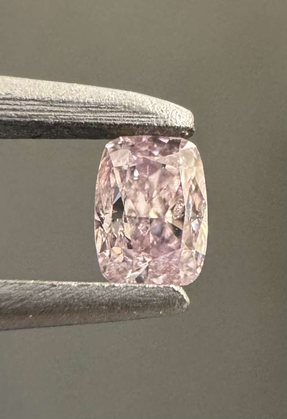 0.09 Carat Cushion modified Diamond Fancy Brownish Purplish Pink 