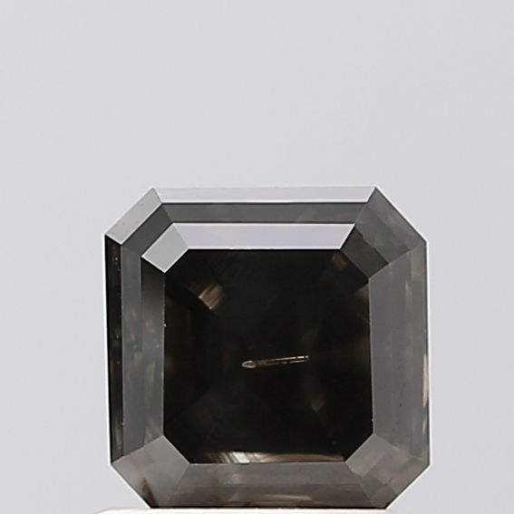1.06 Carat Asscher Diamond Salt and Pepper VVS2