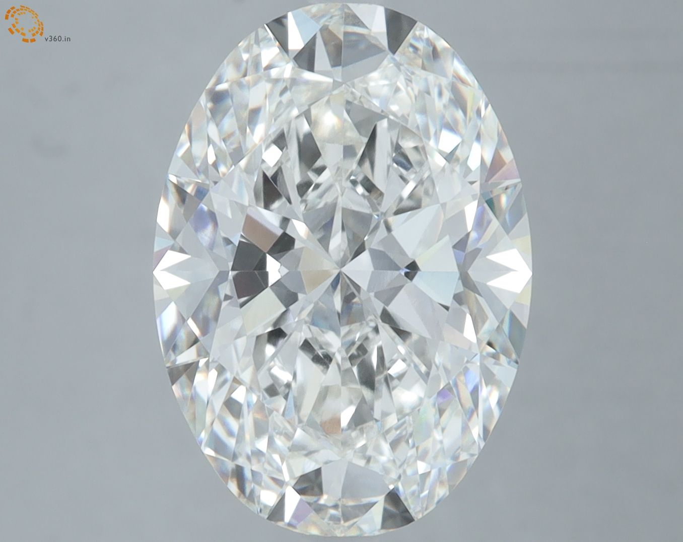 6.09 ct. oval Lab Grown Diamond front image