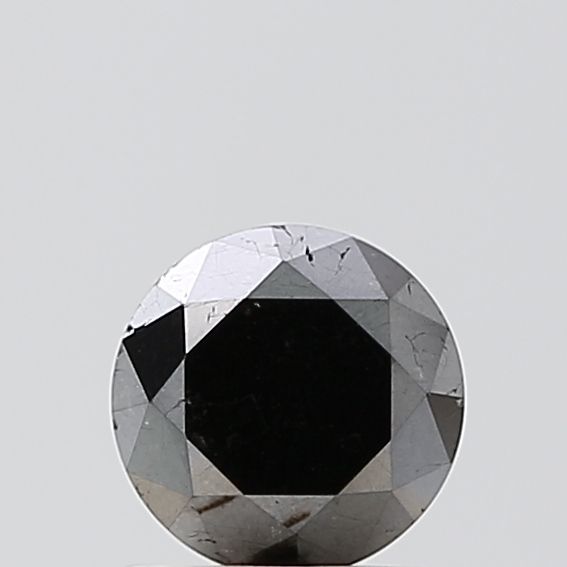 0.96 Carat Round Diamond Fancy Black VS2