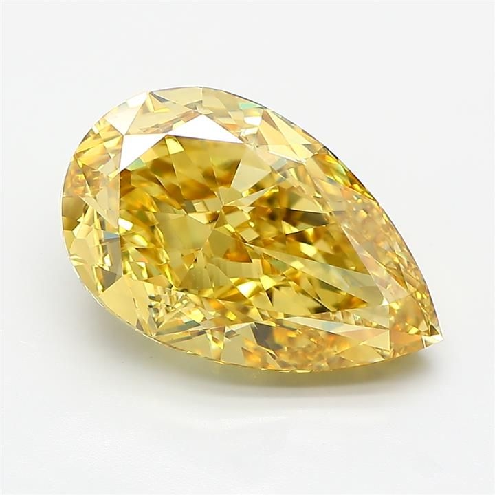 6.66 ct. pear Lab Grown Diamond front image