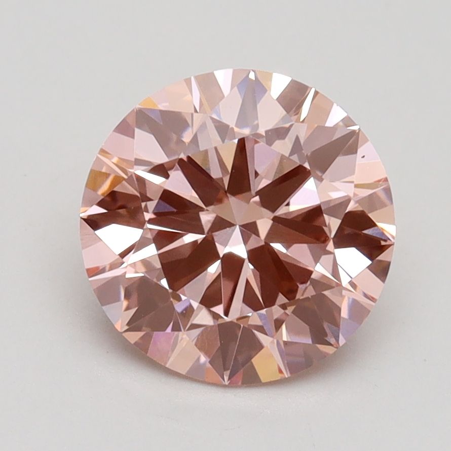 ROUND 2.02ct Fancy Intense Pink VS1 EX EX EX STG