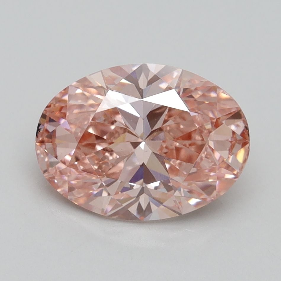 OVALE 2.0ct FANCY VIVIDO ROSA VS2  EX EX DEBOLE