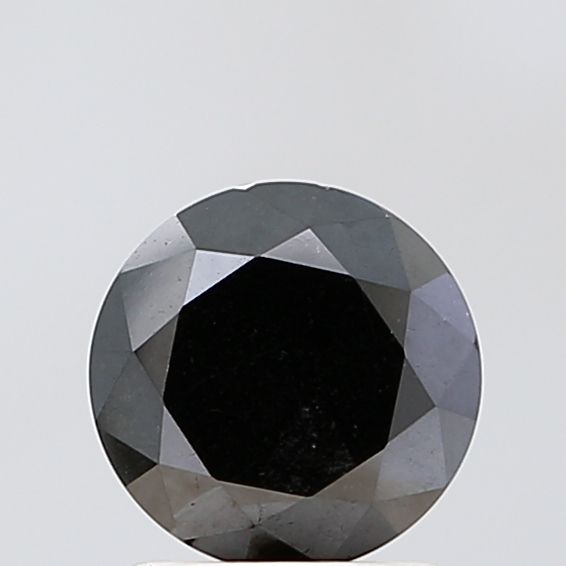 1.39 Carat Round Diamond Fancy Black VS2