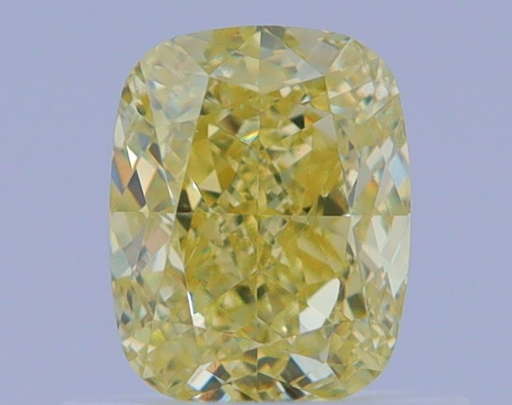 0.72 Carat Cushion brilliant Diamond Fancy Yellow VS1