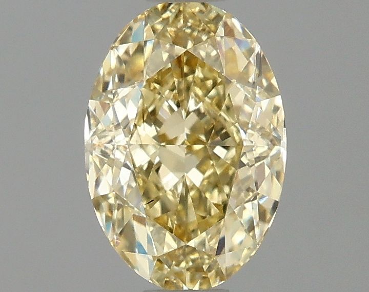 1.05 carat fancy intense yellow VS2 EX Cut IGI oval diamond