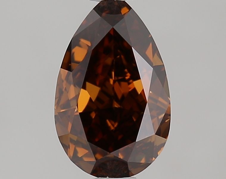 0.74ct Pear ORANGE SI1