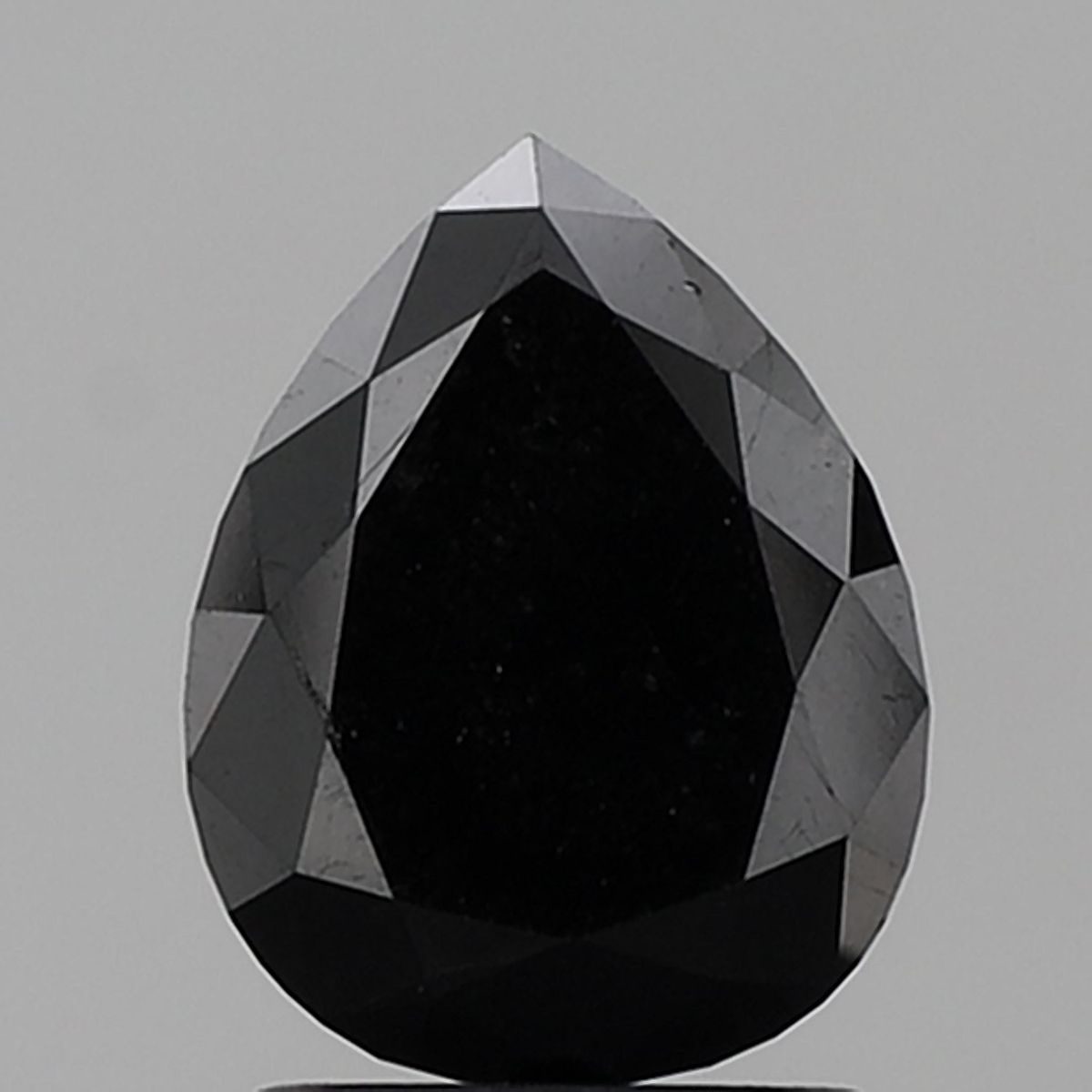 2.12 Carat Pear Diamond Black VVS2