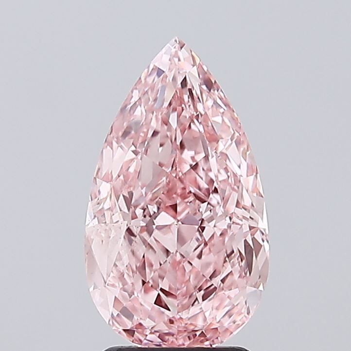 PEAR 3.02ct Fancy Vivid Pink VS1 – EX EX STG