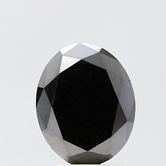 2.58 Carat Oval Diamond Black VS1