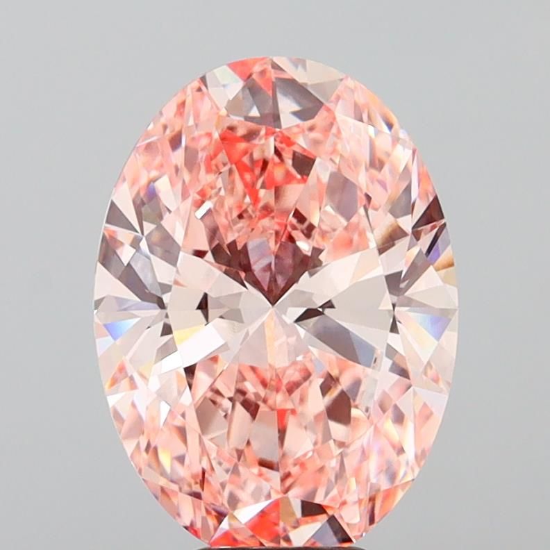 7.03 ct. oval Lab Grown Diamond front image