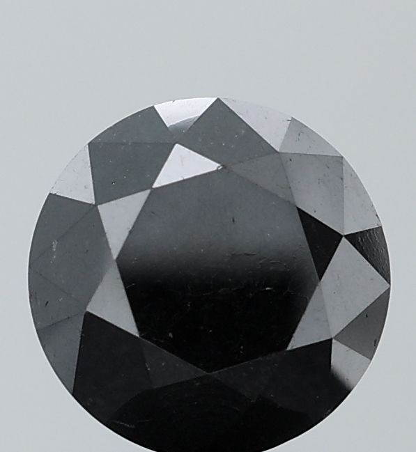 1.55 Carat Round Diamond Fancy Black VS1