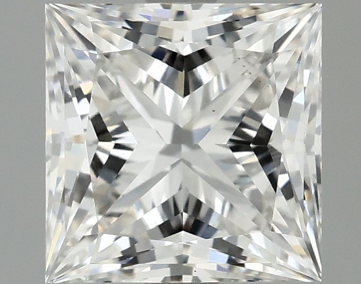 2.10 ct. princess Lab Grown Diamond front image
