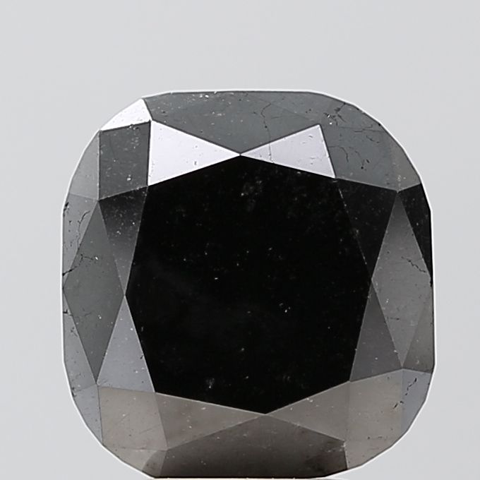 5.81 Carat Cushion brilliant Diamond Black VS1