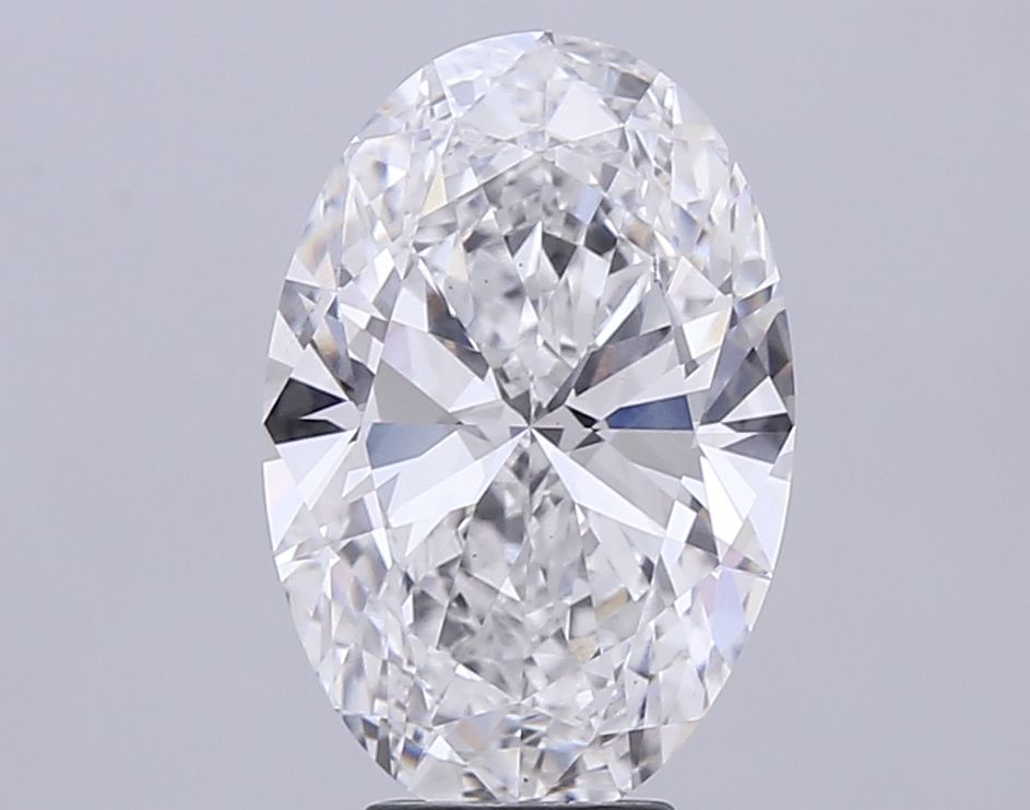 6.05 ct. oval Lab Grown Diamond front image