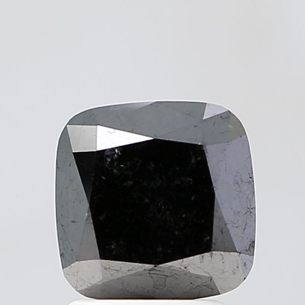 2.5 Carat Cushion brilliant Diamond Fancy Black VS1
