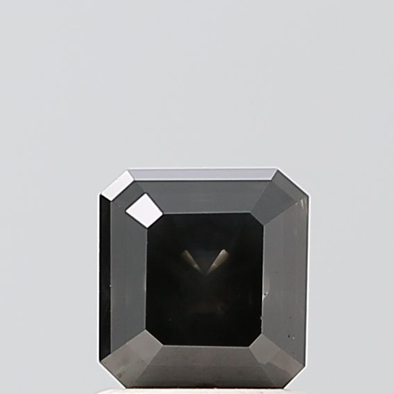 1.09 Carat Asscher Diamond Salt and Pepper VVS1