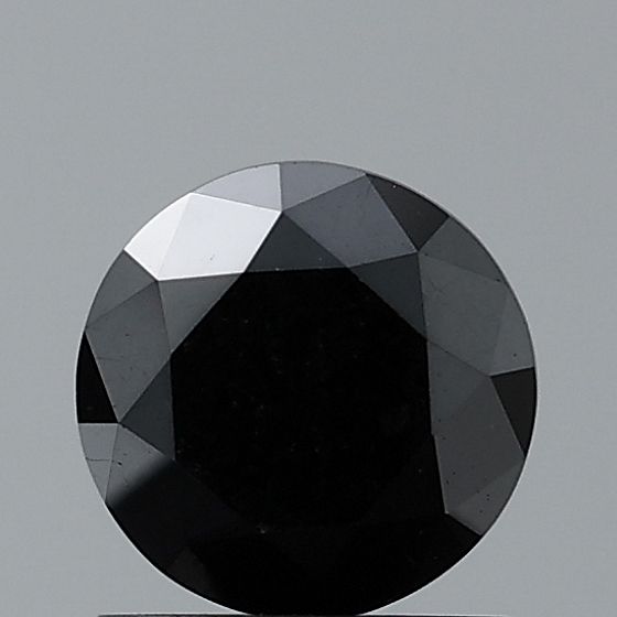 0.46 Carat Round Diamond Fancy Black VVS2