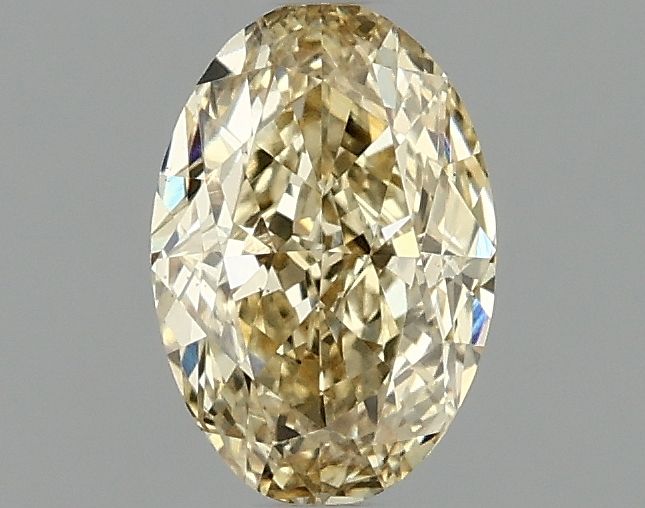 1.03 carat fancy intense yellow VS1 EX Cut IGI oval diamond