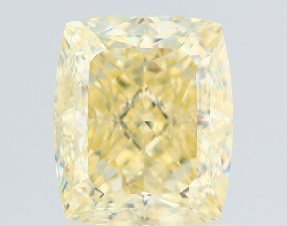 2.02 Carat Cushion modified Diamond Fancy Light Yellow VS1