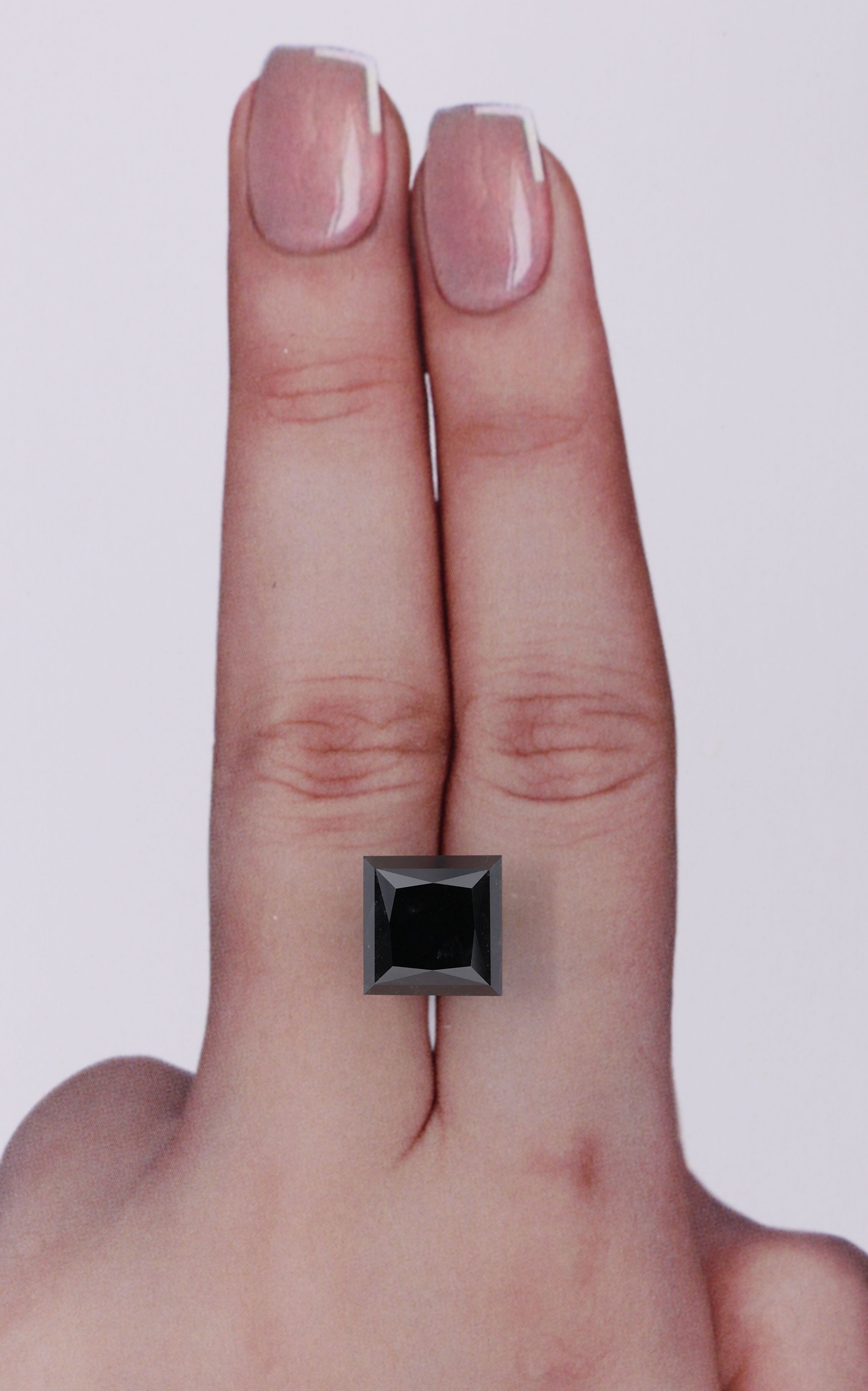 6.94 Carat Princess Diamond Fancy Black VVS2