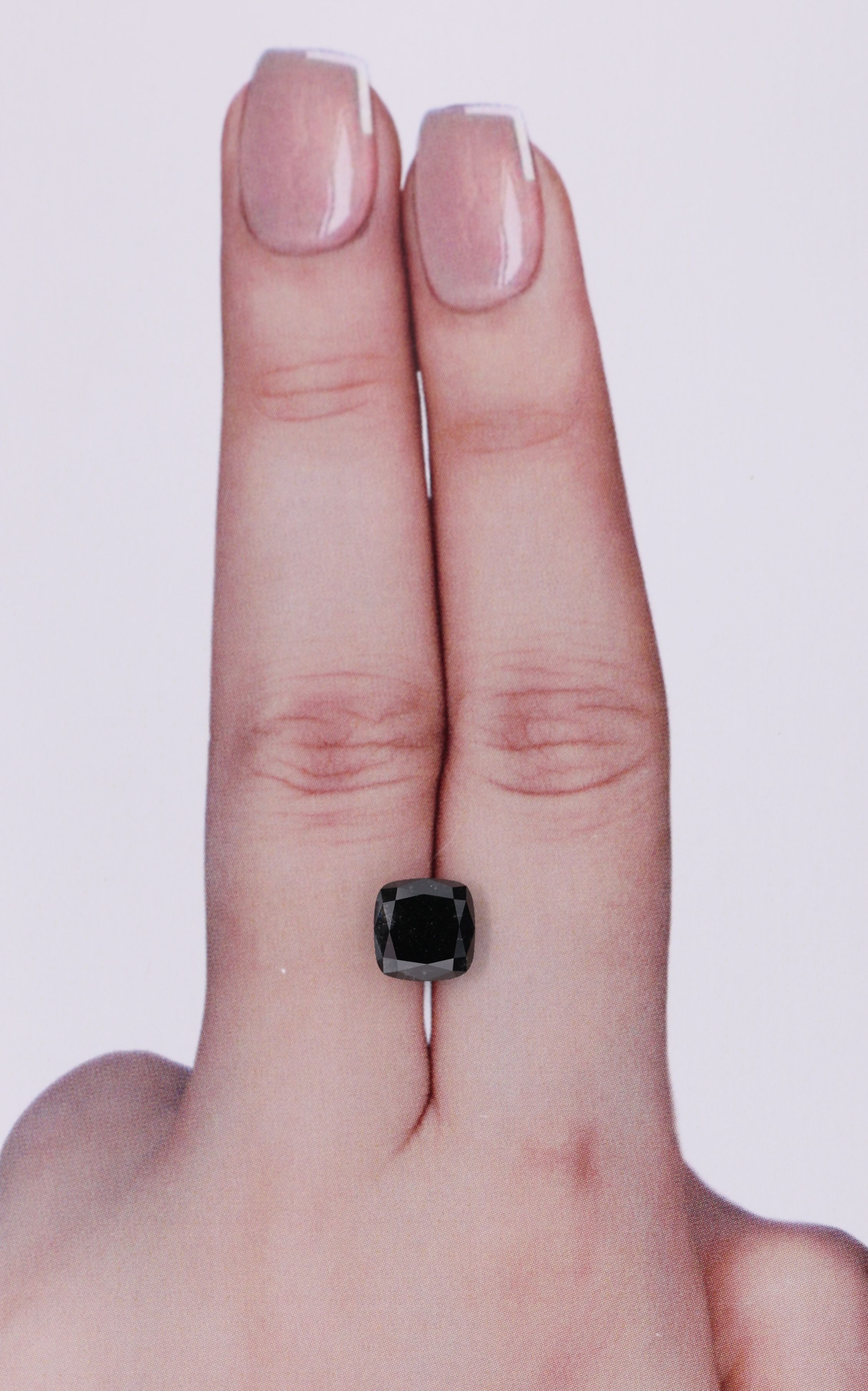 1.58 Carat Cushion brilliant Diamond Fancy Black VVS2