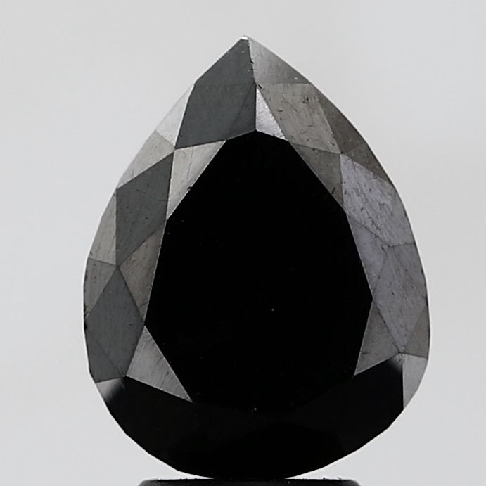 4.88 Carat Pear Diamond Black VVS2