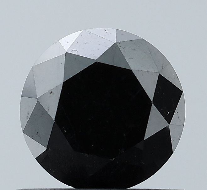 0.94 Carat Round Diamond Black VVS2