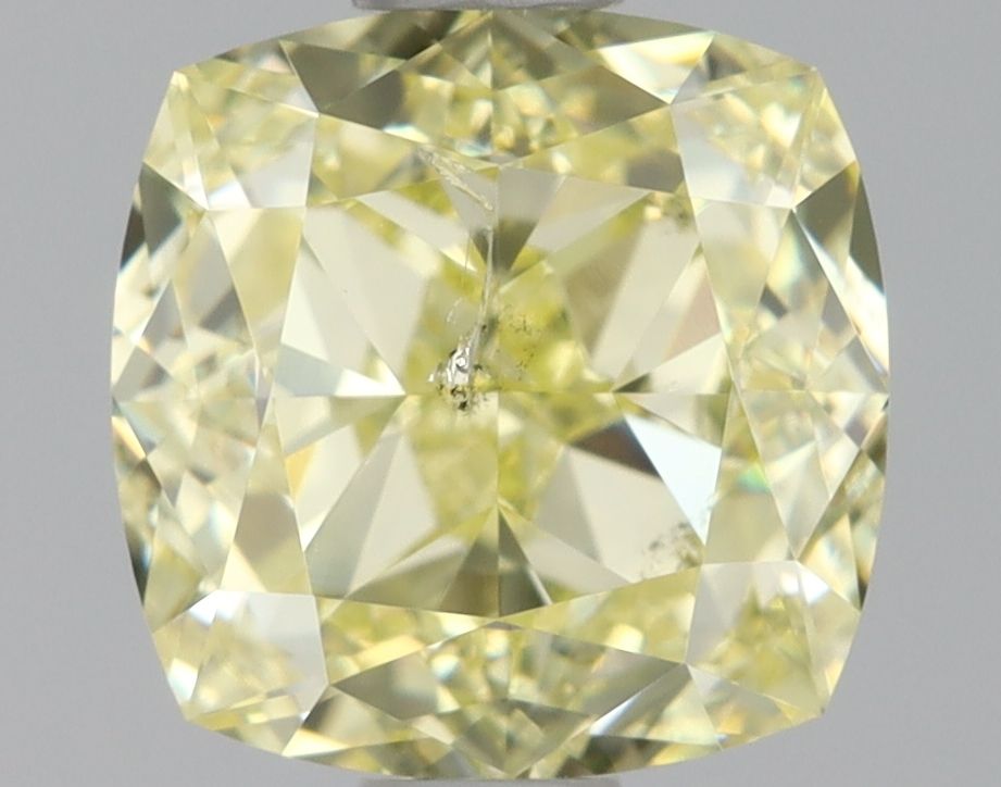 1.07 Carat Cushion brilliant Diamond Fancy Yellow I1