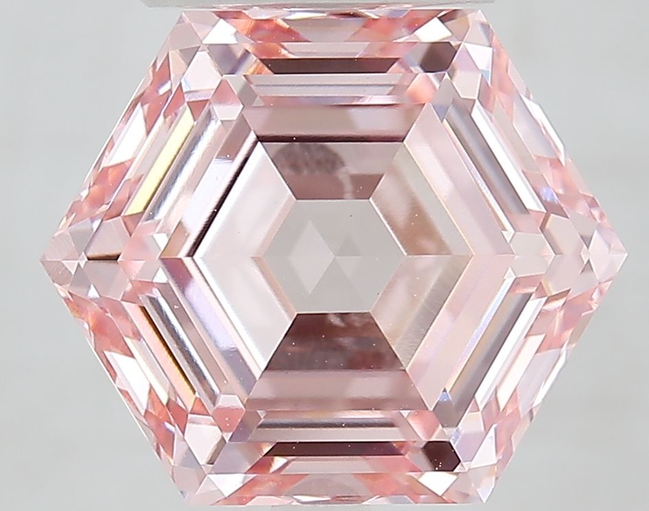 6.42 ct lab-grown Hexagonal Diamond