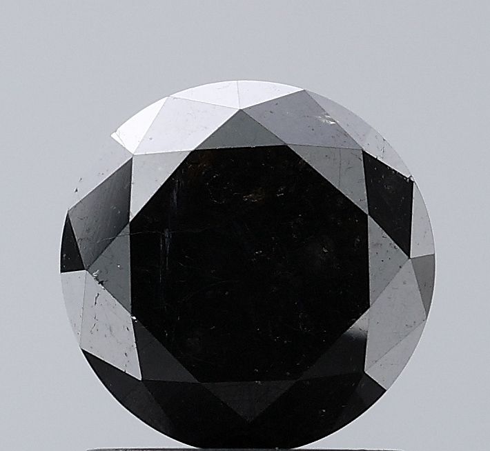 1.67 Carat Round Diamond Black VS1