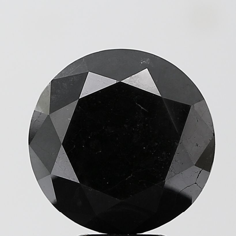 6.95 Carat Round Diamond Black VS2
