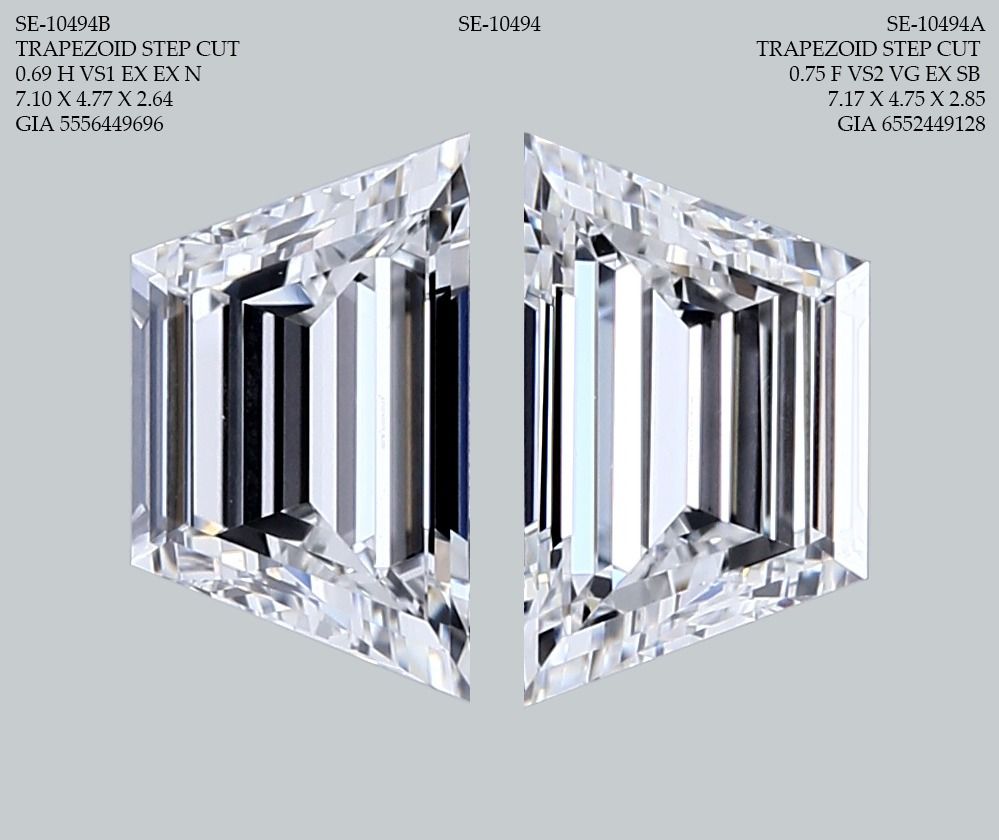 0.69 ct Trapezoid Diamond
