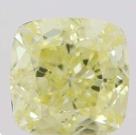 0.5 Carat Cushion brilliant Diamond Fancy  Yellow VVS1