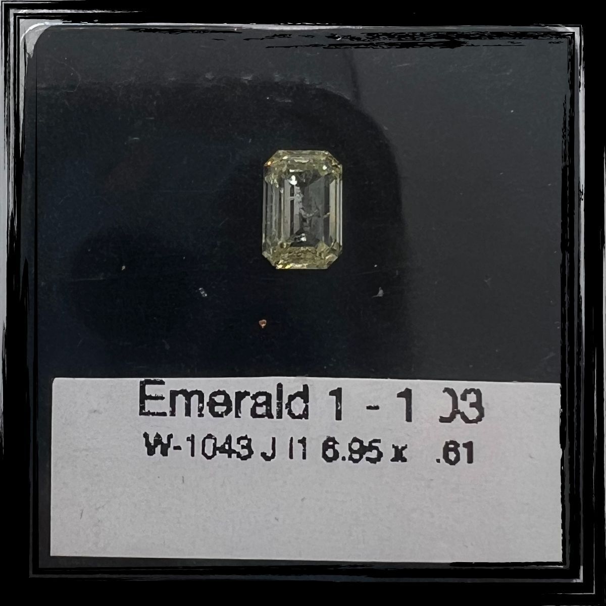1.03 Carat Emerald Diamond J I1