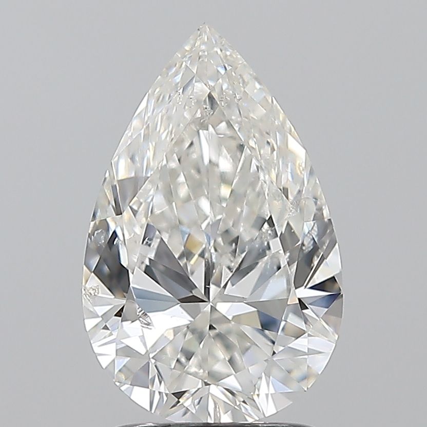 Diamant Poire 2.00 ct - Couleur G - Pureté SI2