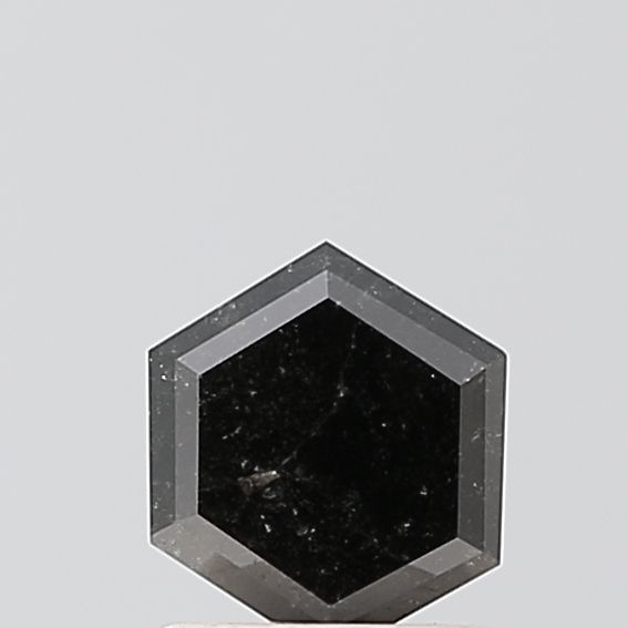 0.79 Carat Hexagonal Diamond Salt and Pepper VVS2