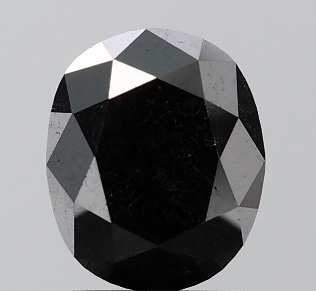 2.68 Carat Oval Diamond Black VS1