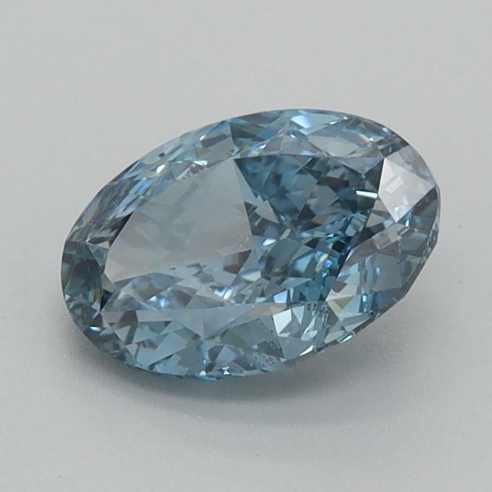 1.07 carat fancy vivid blue VS1 EX Cut IGI oval diamond