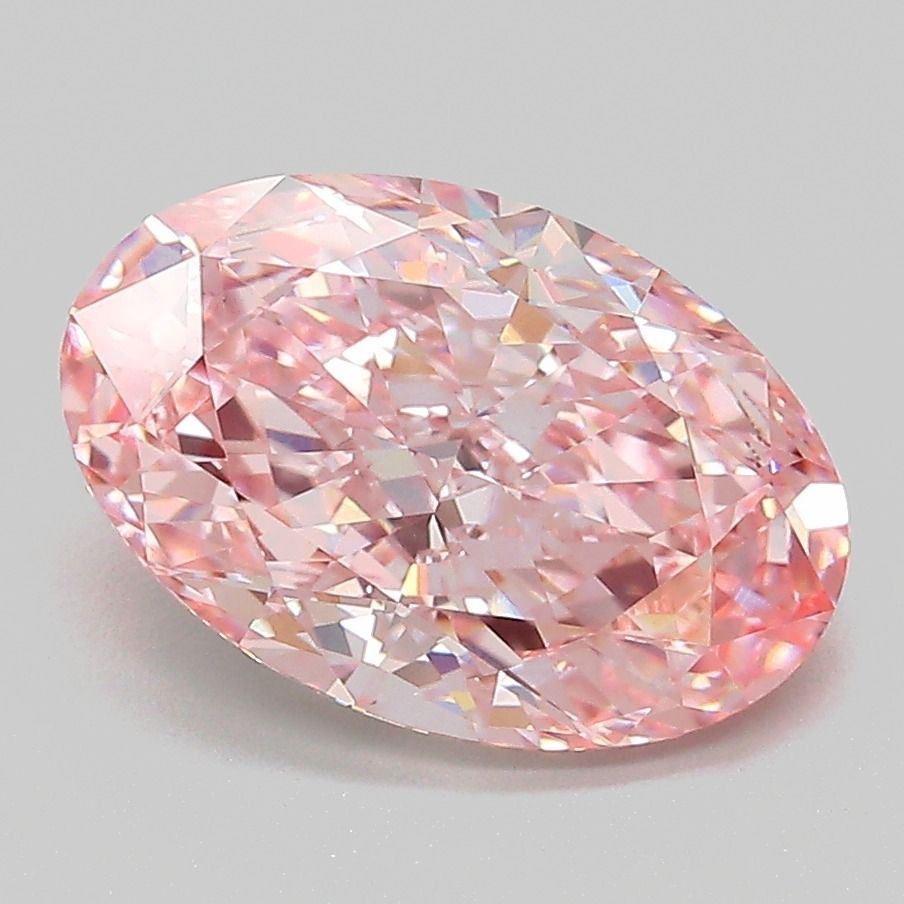 OVAL 2.76ct Fancy Vivid Pink VS1 – EX EX STG