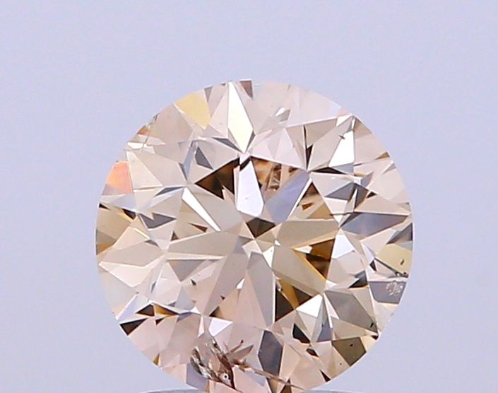 1.56 Carat Round Diamond Very Light Brown SI2