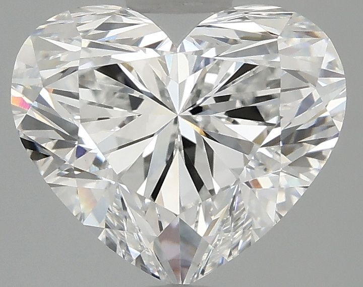 3.09 carat e VVS2 EX Cut IGI heart diamond