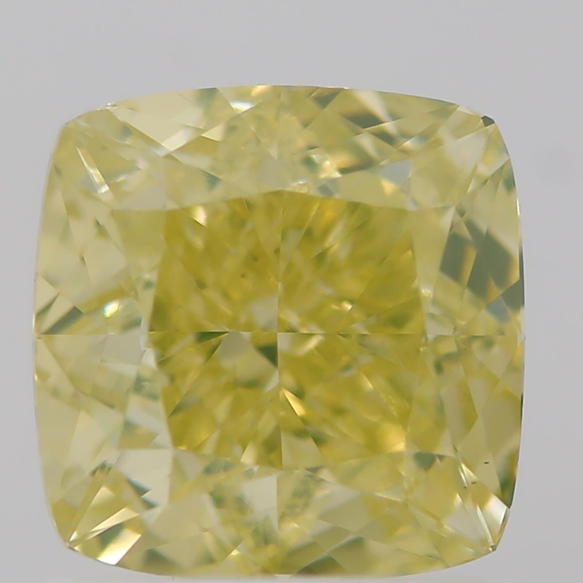 1.01 Carat Cushion brilliant Diamond Fancy  Yellow VS1
