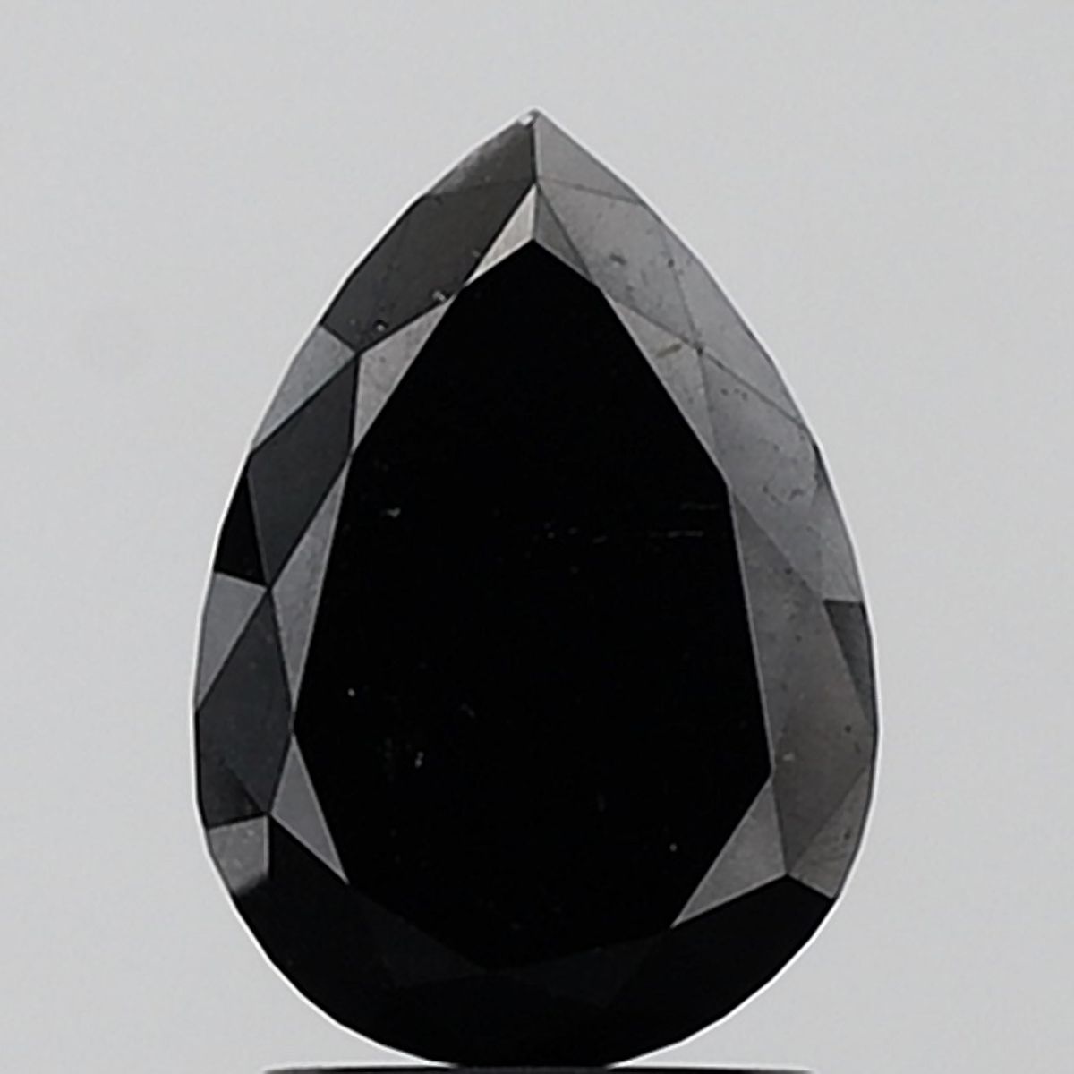 2.31 Carat Pear Diamond Black VVS2