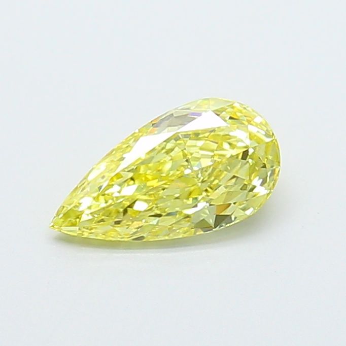 1.01 carat fancy intense  yellow VS1 EX Cut IGI pear diamond