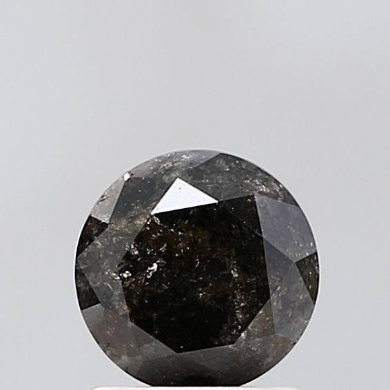 1.39 Carat Round Diamond Salt and Pepper VVS2