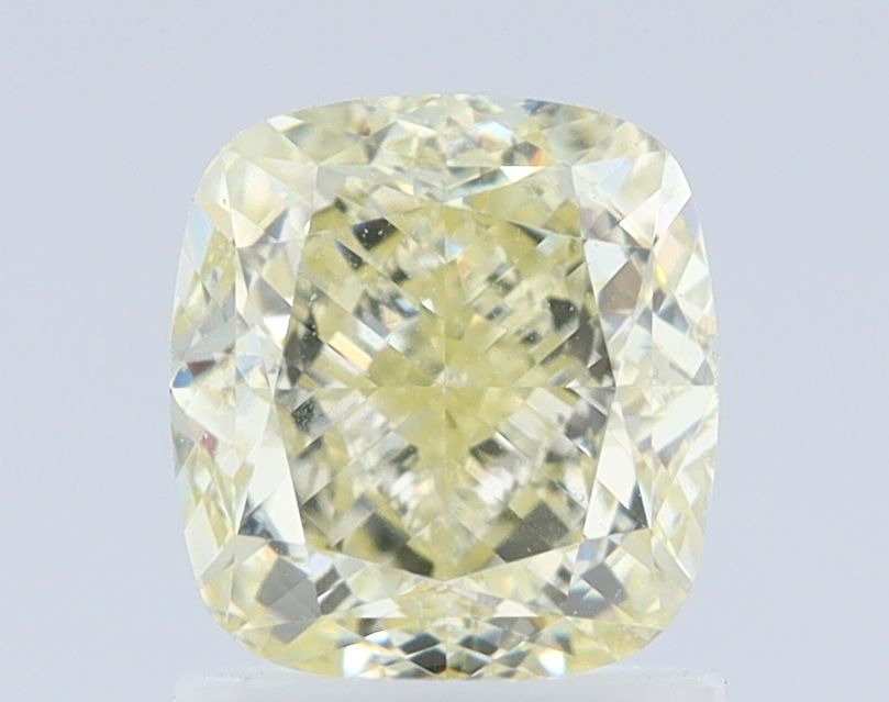 1.52 Carat Cushion brilliant Diamond Fancy Light  Yellow IF