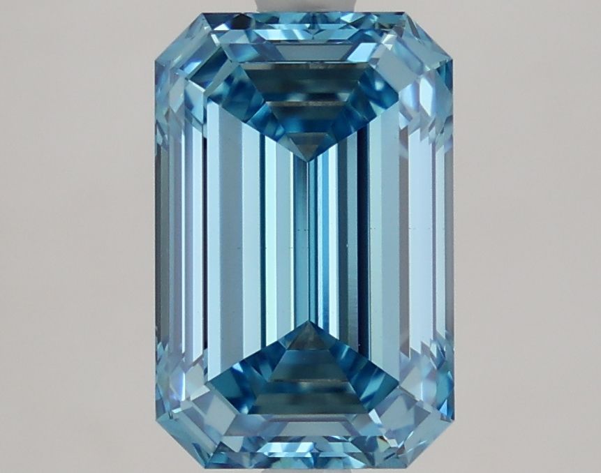 3.12 carat fancy vivid blue VS1 EX Cut IGI emerald diamond