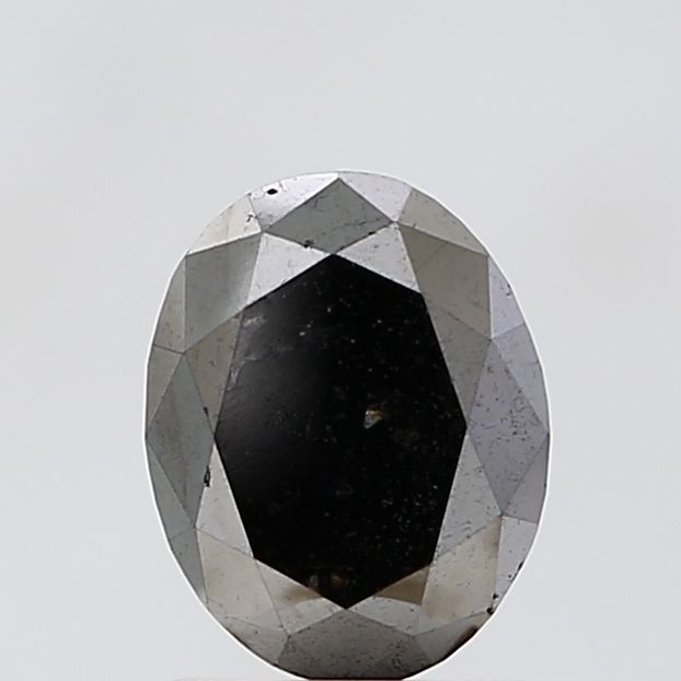 1.76 Carat Oval Diamond Fancy Black VS1