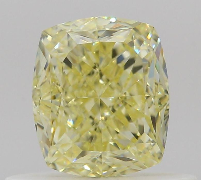 0.61 Carat Cushion brilliant Diamond Fancy Yellow VS1